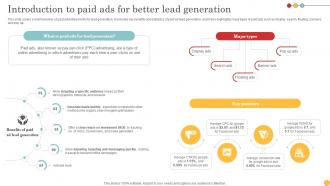 Introduction To Paid Ads For Better Lead Generation Tactics To Get Strategy SS V