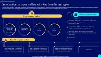 Introduction To Paper Wallets Comprehensive Guide To Blockchain Wallets And Applications BCT SS