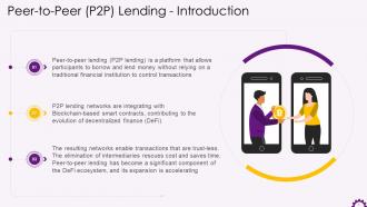 Introduction To Peer To Peer Lending Training Ppt