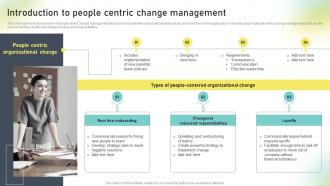 Introduction To People Centric Change Administration Training Program Outline