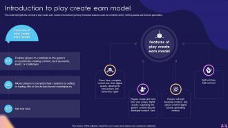 Introduction To Play Create Earn Model Introduction To Blockchain Enabled Gaming BCT SS