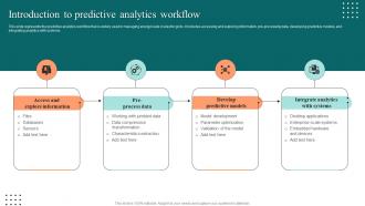 Introduction To Predictive Analytics Workflow Ppt Model Example File