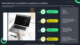 Introduction To Predictive Analytics Workflow Ppt Powerpoint Presentation File Example