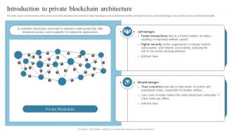 Introduction To Private Blockchain Architecture Introduction To Blockchain Technology BCT SS