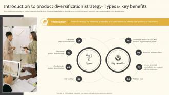 Introduction To Product Diversification Strategy Types And Key Implementing Product And Market Strategy SS