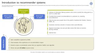 Introduction To Recommender Systems Types Of Recommendation Engines