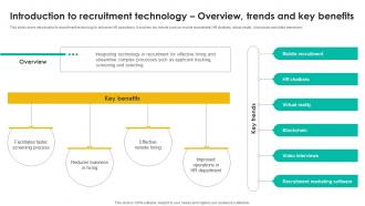 Introduction To Recruitment Talent Management Tool Leveraging Technologies To Enhance Hr Services
