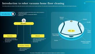 Introduction To Robot Vacuums Home Floor Cleaning Iot Smart Homes Automation IOT SS
