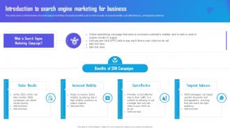 Introduction To Search Engine Marketing For Business Marketing Campaign Strategy To Boost