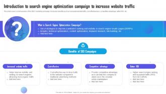 Introduction To Search Engine Optimization Campaign Marketing Campaign Strategy To Boost