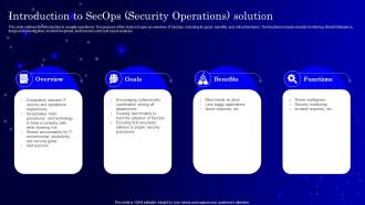 Introduction To Secops V2 Security Operations Solution Ppt Infographics Guide