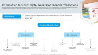 Introduction To Secure Digital Wallets For Financial Omnichannel Banking Services Implementation