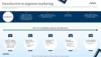 Introduction To Segment Marketing Targeting Strategies And The Marketing Mix