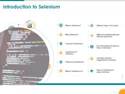 Introduction To Selenium Different Types Locators Powerpoint Presentation Slide Portrait