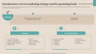 Introduction To Service Marketing Strategy Used For Optimizing Functional Level Strategy SS V