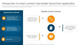 Introduction To Smart Contract Real Estate Blockchain Ultimate Guide To Understand Role BCT SS