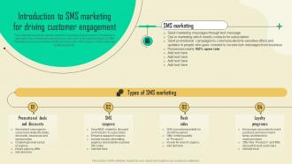 Introduction To Sms Marketing For Sms Promotional Campaign Marketing Tactics Mkt Ss V