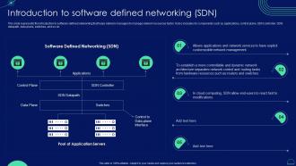 Introduction To Software Defined Networking SDN Ppt Portrait