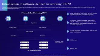 Introduction To Software Defined Networking SDN Software Defined Networking IT
