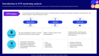 Introduction To Stp Marketing Analysis Guide For Customer Journey Mapping Through Market Mkt Ss