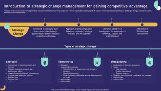 Introduction To Strategic Change Management For Gaining Role Of Training In Effective