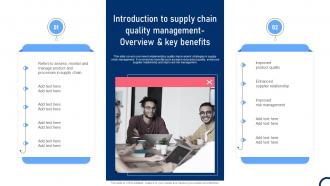 Introduction To Supply Chain Quality Management Overview Quality Improvement Tactics Strategy SS V