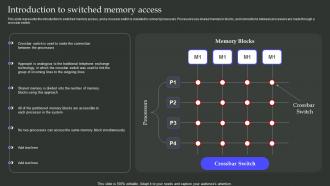 Introduction To Switched Memory Access Parallel Processing Architecture Ppt Slides Files