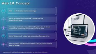 Introduction To The Concept Of Web 3 0 Training Ppt