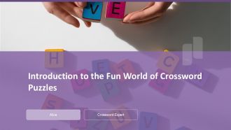 Introduction To The Fun World Of Crossword Puzzles PPT Structure ACP