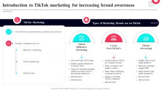 Introduction To TikTok Marketing For Increasing Brand TikTok Marketing Guide To Build Brand