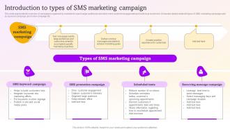 Introduction To Types Of Sms Marketing Sms Marketing Campaigns To Drive MKT SS V