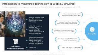 Introduction To Web 3 0 Era Introduction To Metaverse Technology In Web 3 0 Universe BCT SS