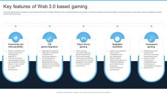 Introduction To Web 3 0 Era Key Features Of Web 3 0 Based Gaming BCT SS