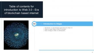 Introduction To Web 3 0 Era Of Blockchain Based Internet BCT CD Customizable Images