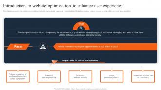 Introduction To Website Optimization To Enhance User Travel And Tourism Marketing Strategies MKT SS V