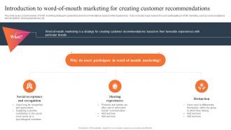 Introduction To Word Of Mouth Marketing Effective WOM Strategies MKT SS V