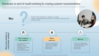 Introduction To Word Of Mouth Marketing For Creating Customer Word Of Mouth Marketing