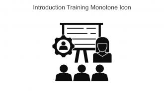 Introduction Training Monotone Icon In Powerpoint Pptx Png And Editable Eps Format