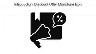 Introductory Discount Offer Monotone Icon In Powerpoint Pptx Png And Editable Eps Format
