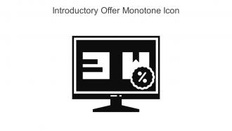 Introductory Offer Monotone Icon In Powerpoint Pptx Png And Editable Eps Format
