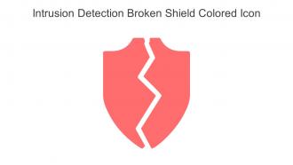 Intrusion Detection Broken Shield Colored Icon In Powerpoint Pptx Png And Editable Eps Format