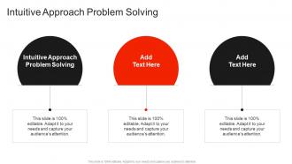 Intuitive Approach Problem Solving In Powerpoint And Google Slides Cpb