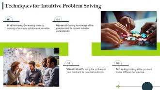 Intuitive Approach Problem Solving powerpoint presentation and google slides ICP Professional Content Ready