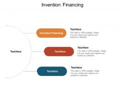Invention financing ppt powerpoint presentation design templates cpb
