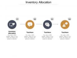 Inventory allocation ppt powerpoint presentation gallery brochure cpb