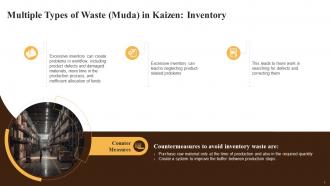 Inventory As Type Of Waste In Kaizen Training Ppt