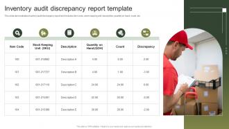 Inventory Audit Discrepancy Report Template