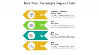 Inventory challenges supply chain ppt powerpoint presentation slide cpb