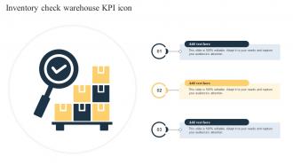 Inventory Check Warehouse KPI Icon