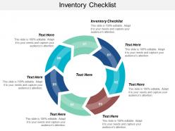Inventory checklist ppt powerpoint presentation icon graphics pictures cpb